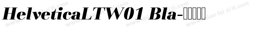 HelveticaLTW01 Bla字体转换